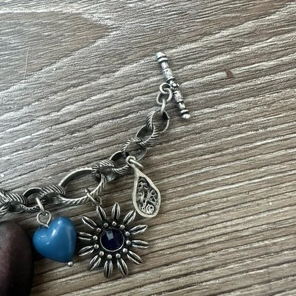 Vintage Handmade Whimysgoth Y2K Silver Chunky Charm Bracelet - Picture 8 of 8